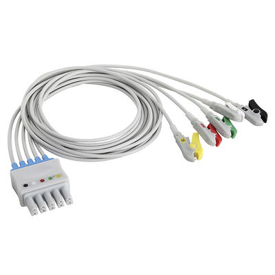 Siemens Drager EKG Leadwires 5956359 MP03414 Set 5 Kurşun Kapma Klipsi Çift 5 Pimli Konnektöre