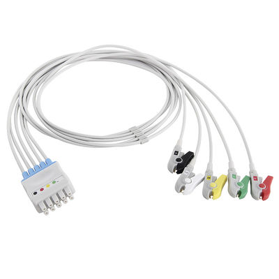 GE Healthcare Marquette EKG Kabloları 412681-001 GE Dash 2500 Solar 8000 5 Uçlu IEC Klipsi
