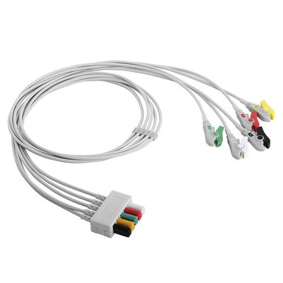 Mindray Datascope EKG Kurşun Telleri 0012-00-1514-03 5 Kurşun Kapma Klipsi EKG Kurşun Teli