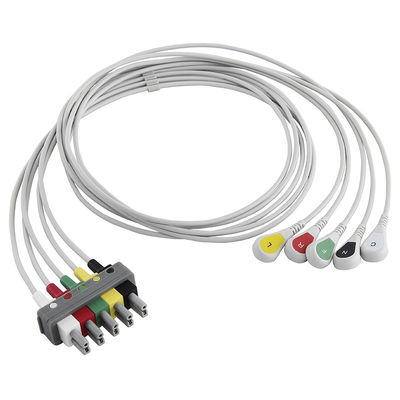 P-Hilips M1633A M1625A M1621A 989803104571 Sökülebilir 5 Uçlu Geçmeli IEC EKG Kablosu