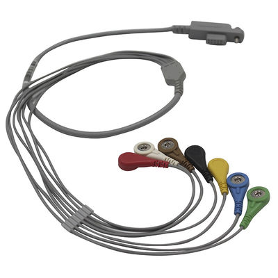 JincoMed Eski Tip Holter EKG Kablosu ve Kurşun Teller 10 uçlu IEC Snap