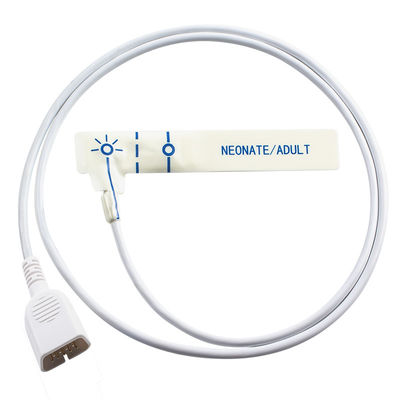 Nihon Kohden TL-252T TL-274T Tek kullanımlık SpO2 Sensörü Bebek Beyaz Köpük Tek kullanımlık SpO2 Sonda