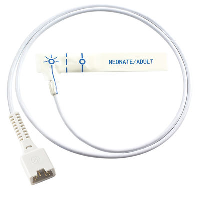 Novametrix 513 710 6pin Tek Kullanımlık SpO2 Sensörü 715 MARS Pediatrik beyaz köpük Tek Kullanımlık SpO2 Probu