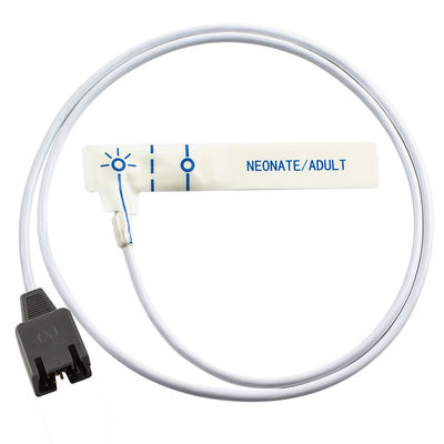 Beyaz köpüklü bir kere kullanımlık SpO2 Sensörü DB9 9Pin Rad-7 Rad-8 85CM için