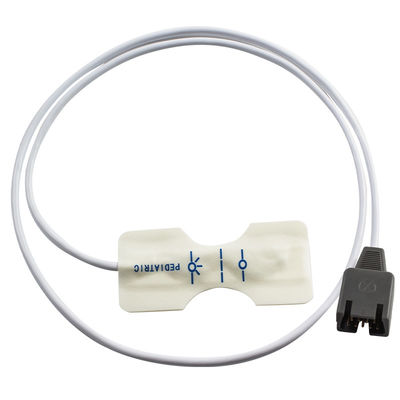 Beyaz köpüklü bir kere kullanımlık SpO2 Sensörü DB9 9Pin Rad-7 Rad-8 85CM için