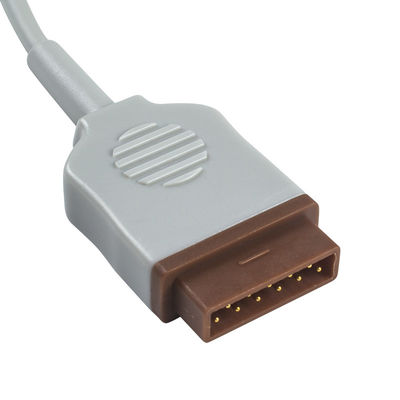 GE Marquette 2016998-001 Sıcaklık Adaptörü Kablosu 11 Pınalı Sıcaklık Sonda Kablosu