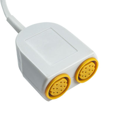 Siemens Drager 5588095 Uyumlu Çift IBP Adaptör Kablosu 10 pin ila 7 pin IBP Uzatma Dönüştürücü kablosu