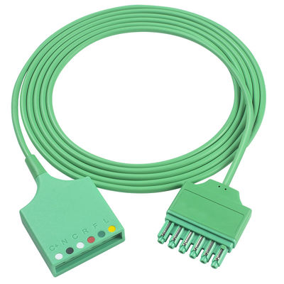 Siemens Draeger MS16256 6 Kurşun EKG Trunk Adaptör Kablosu Drager EKG Uzatma Ana Kablosu Tek Pimli Konnektör