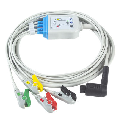 Corpuls 3 EKG Kablosu ve Kurşun Teller 4 Kurşun Uzuv IEC Klipsi 11pin Konnektör EKG Kablosu