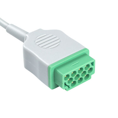 GE Marquette 2021141-002 2001292-001 EKG Kabloları ve Kurşun Teller 3 Uçlu IEC geçmeli 11pin Konnektör EKG Kablosu