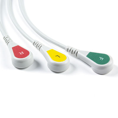 GE Marquette 2021141-002 2001292-001 EKG Kabloları ve Kurşun Teller 3 Uçlu IEC geçmeli 11pin Konnektör EKG Kablosu