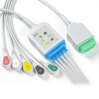 GE Marquette CBM-05NA-10AS-0001 EKG Kabloları ve Kurşun Teller 5 Uçlu IEC geçmeli 11pin Konnektör EKG Kablosu