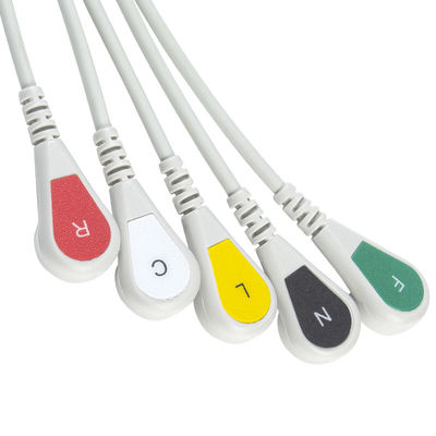 Mindray Datascope 040-000963-00 EA6252B EKG Kabloları ve Kurşun Teller 12pin Konnektör EKG Kablosu 5 Uçlu IEC geçmeli