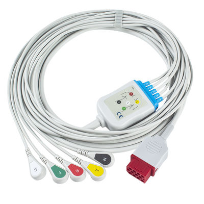 Bionet Yeni BM3 BM5 BM7 5 Kurşunlu EKG Kabloları ve Kurşun Teller Geçmeli EKG Kablosu IEC 12 pin