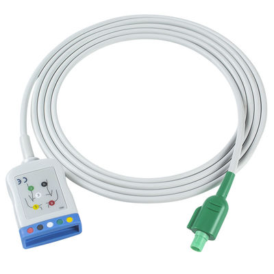 Datascope/Maquet/Getinge 12 Pin EKG Kök Kablosu EKG'ye 5 Kurşun Kablosu IEC AHA Tek Pin EKG Kurşun Kabloları
