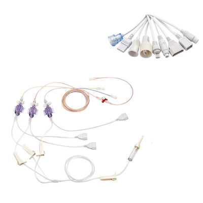 PVB PB Terner Tip Tek kullanımlık IBP Transducer IBP Adaptör Kablosu için Kan Basıncı Transducer