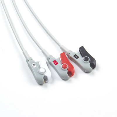 Artema için S&W uyumlu Doğrudan Bağlantı EKG Kablosu ve Kurşun Kabloları 3Lead AHA Grabber