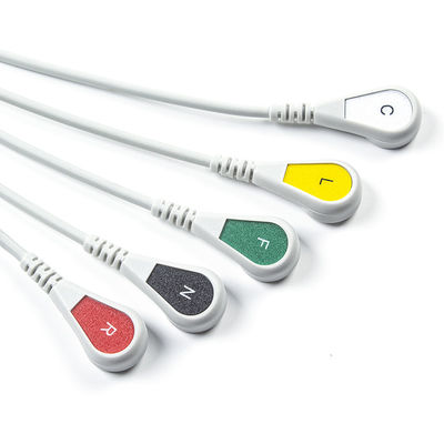 Uyumlu Siemens Drager 5 Lead Iec Snap Ecg Lead Kablo / Ecg Lead Kablo Set