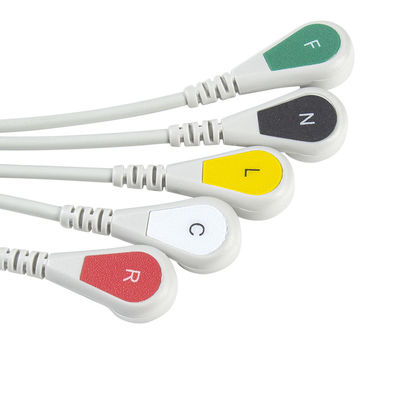 Uyumlu Siemens Drager 5 Lead Iec Snap Ecg Lead Kablo / Ecg Lead Kablo Set