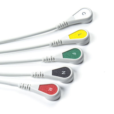 Uyumlu Siemens Drager 5 Lead Iec Snap Ecg Lead Kablo / Ecg Lead Kablo Set