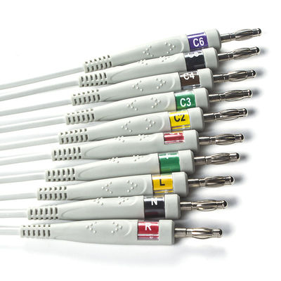 Mortara 60-00180-01 60-00181-01 Q-Stress EKG Kablosu ve Kurşun Telleri 12 Pin IEC Banana 4.0