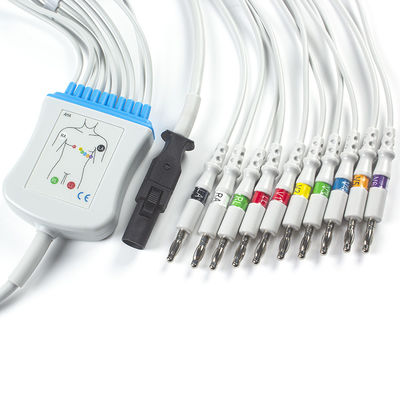 Mortara 60-00180-01 60-00181-01 Q-Stress EKG Kablosu ve Kurşun Telleri 12 Pin IEC Banana 4.0