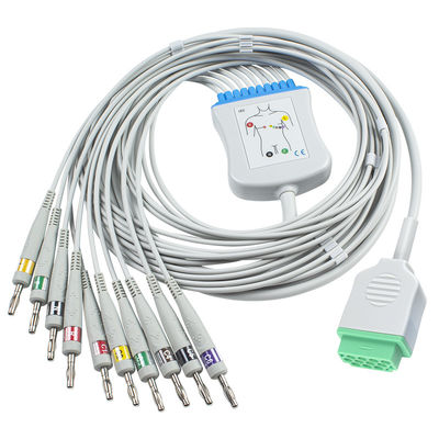 GE Healtcare Marquette Cath-Lab Dash Eagle Mac Lab PDM Modülü için 10 uçlu EKG Kablosu GÜNEŞ IEC Muz 4.0
