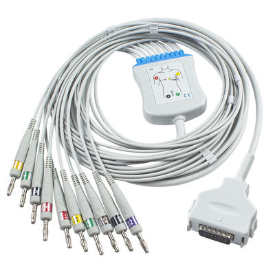 Fukuda Denshi CP-101LD FX101 FX-7202 IEC Banana 4.0 10Leads EKG Hasta Monitör Kablosu EKG Kabloları