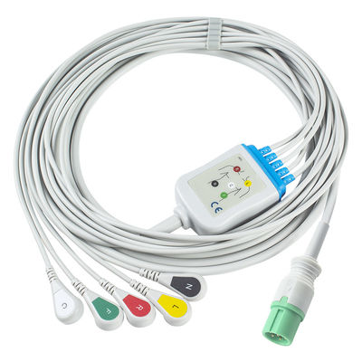 Contec EKG Kabloları ve Leadwires 7pin Connector CMS 7000 8000 5000 Yeni model EKG Kablo 5Lead Grabber