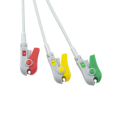 Biolight Q3 için EKG Kablosu Biolight Q5 için A Q S Serisi 3 Lead IEC Grabber In Oximax Tech