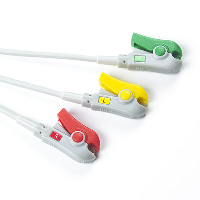 Biolight Q3 için EKG Kablosu Biolight Q5 için A Q S Serisi 3 Lead IEC Grabber In Oximax Tech