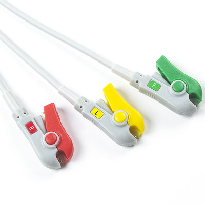 Biolight Q3 için EKG Kablosu Biolight Q5 için A Q S Serisi 3 Lead IEC Grabber In Oximax Tech