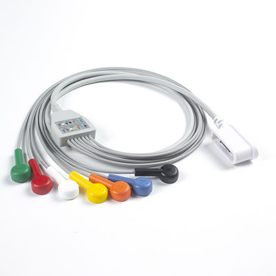 Leadwire Set 7 Leadwire ECG GE SEER 1000 3 Kanal IEC Snap GE SEER 1000 için uyumludur