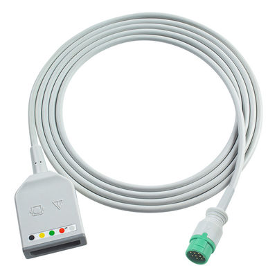Fukuda Denshi 12Pin 5Lead EKG Trunk Adaptör Kablosu Dynascope DS-7100 EKG Uzantı Kablosu Euro Stili