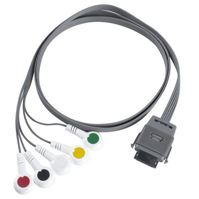 TPU Edan 5Lead EKG Holter Kablosu IEC Biyo tıbbi enstrüman için 24 aylık raf ömrü