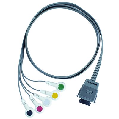 TPU Edan 5Lead EKG Holter Kablosu IEC Biyo tıbbi enstrüman için 24 aylık raf ömrü