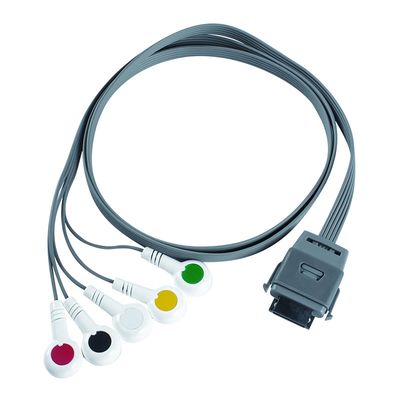 TPU Edan 5Lead EKG Holter Kablosu IEC Biyo tıbbi enstrüman için 24 aylık raf ömrü