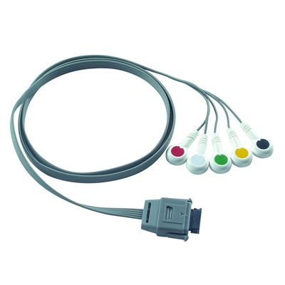 TPU Edan 5Lead EKG Holter Kablosu IEC Biyo tıbbi enstrüman için 24 aylık raf ömrü