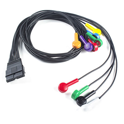 IEC/AHA Renk Kodlama Schiller MS-12 FT-1 için Mavi Uyumlu EKG Hasta Kablosu 2.400331