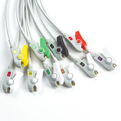Uyumlu Mindray BeneHeart D6 Defibrillatör 10Lead EKG Leadwires IEC Grabber