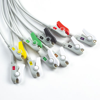 Uyumlu Mindray BeneHeart D6 Defibrillatör 10Lead EKG Leadwires IEC Grabber