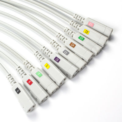 Konmed EKG Kurşun Latekssiz 10Lead EKG Tanı Kablosu IEC Grabber ile uyumludur