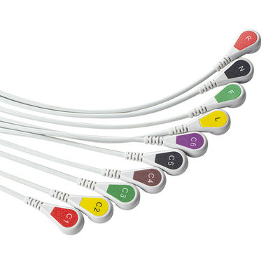 Uyumlu P-hilips Trim 10Lead EKG Kablosu IEC PageWriter Trim I, PageWriter Trim II için Snap
