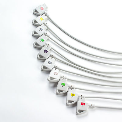 Uyumlu P-hilips Trim 10Lead EKG Kablosu IEC PageWriter Trim I, PageWriter Trim II için Snap
