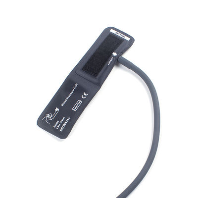 Yeni Doğanlar için NIBP Manşet Mesanesiz Tek Tüp 5.8-10.8cm Naylon Manşet