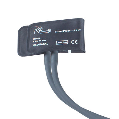 Neonat NIBP Manşet Bladderless Double Tube 5.8-10.8cm Naylon Manşet