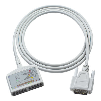 Kardiofax C, Cardiofax GEM 9020K, Cardiofax M için uyumlu Nihon Kohden EKG Diagnostik EKG Kablosu 10Lead