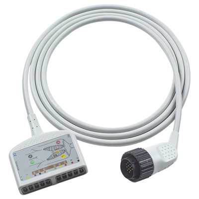 Yetişkin/Pediatrik Hastalar için 16 Pin Uyumlu Kenz EKG Kablosu IEC/AHA