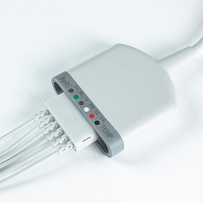 SpO2 / Sıcaklık / EKG Fonksiyonu ile Multimed 6 Pod Hasta Kablosu 3.5M 6Lead EKG için uyumludur