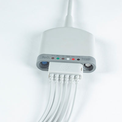 SpO2 / Sıcaklık / EKG Fonksiyonu ile Multimed 6 Pod Hasta Kablosu 3.5M 6Lead EKG için uyumludur